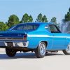 Blue 1969 Chevy Chevelle Diamond Painting