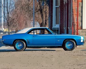 Blue 69 Camaro Diamond Painting