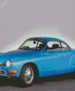 Blue Karmann Ghia Diamond Painting