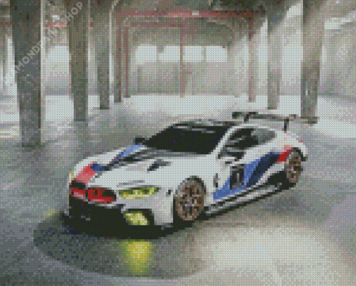 Bmw M8 Gte Racing Car Diamond Painting