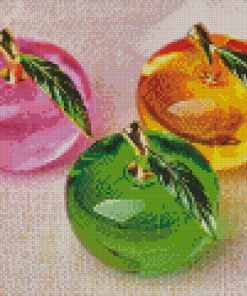 Colorful Glass Apples Diamond Painting