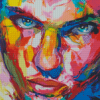Colorful Abstract Male Face Diamond Painting