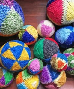 Colorful Yarn Balls Diamond Painting