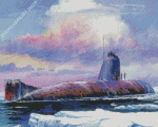 Cool Submarine Diamond Painting