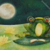 Cool Frog Lily Diamond Painting