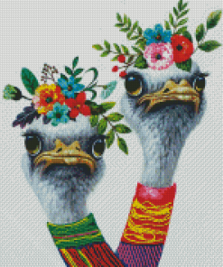 Two Ostriches Diamond Painting