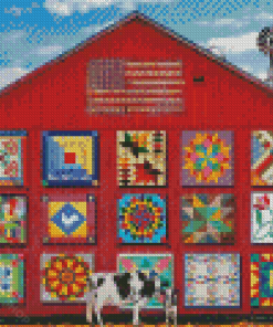 Barn With Quilts Diamond Painting