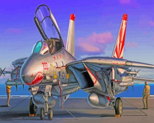 F14 Jet Diamond Painting
