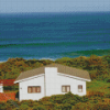 Fisherman Cottage With Seascape Diamond Painting