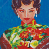 Oriental Lady Diamond Painting