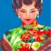 Oriental Lady Diamond Painting