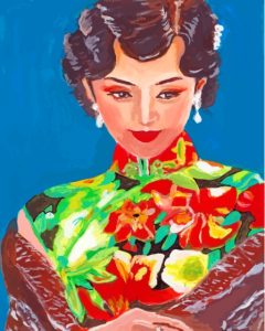 Oriental Lady Diamond Painting