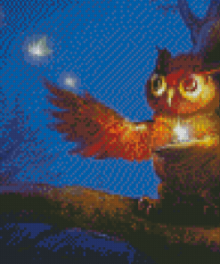 The Magic Owl Bird Diamond Painting