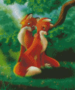 Tod And Vixey Couple Diamond Painting