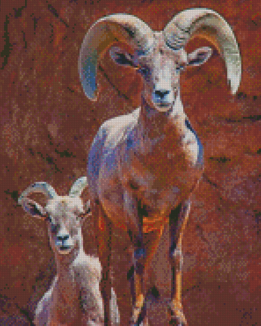Wild Bighorn Sheep Animals Diamond Painting
