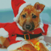 Aesthetic Christmas Dog Diamond Painting
