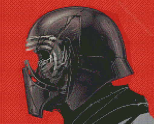 Aesthetic Kylo Ren Helmet Diamond Painting