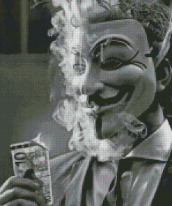 Anonymous Smoking Diamond Painting