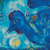 Blue Landscape Chagall Diamond Painting