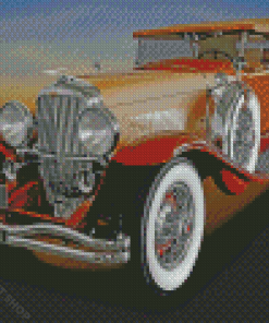 Brown Duesenberg Diamond Painting