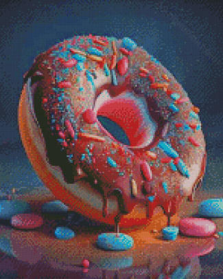 Chocolate Donut Diamond Painting