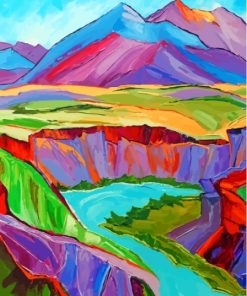 Colorful Mountain Diamond Painting