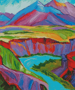 Colorful Mountain Diamond Painting