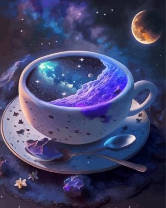 Galaxy Tea Diamond Painting