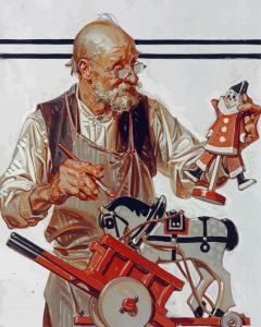 Joseph Christian Leyendecker The Toymaker Diamond Painting