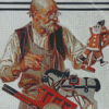 Joseph Christian Leyendecker The Toymaker Diamond Painting