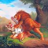 Lion Tiger Fight Diamond Painting