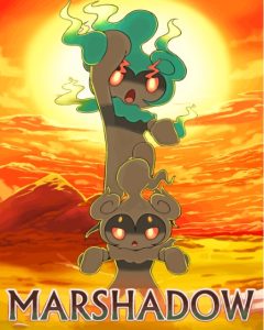 Marshadow Pokemon Poster Diamond Painting