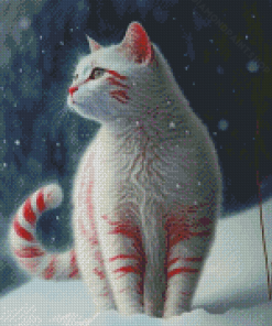 Red Cat Pet Diamond Painting