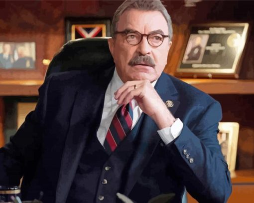 Tom Selleck In Blue Bloods Diamond Painting