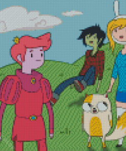 Adventure Time Fionna And Cake Characters Diamond Painting