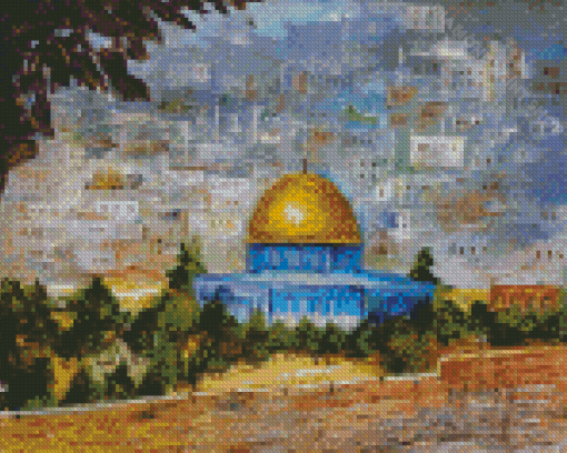 Aesthetic Dome Of The Rock Diamond Painting