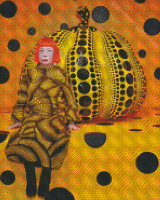 Aesthetic Yayoi Kusama Diamond Painting