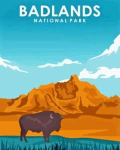 Badlands National Park SD Poster Diamond Painting