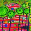Blobs Grow In Beloved Gardens By Hundertwasser Diamond Painting