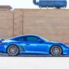 Blue Metallic Porsche Side View Diamond Painting