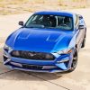 Blue Mustang Ford Car Diamond Painting
