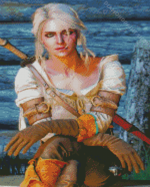 Cirilla Witcher Serie Character Diamond Painting