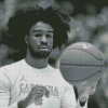 Coby White In Basketballer Black And White Diamond Painting