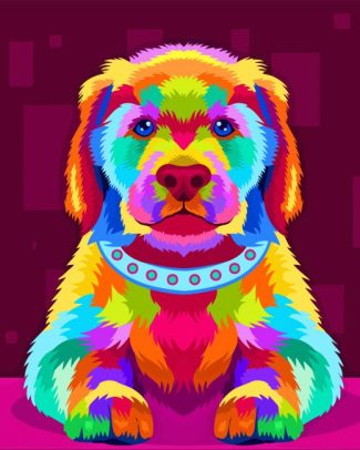 Colorful Dog Diamond Painting