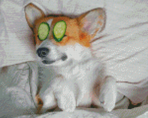 Dog Relaxing Spa Diamond Painting