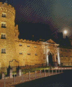 Kilkenny Castle At Night Diamond Painting