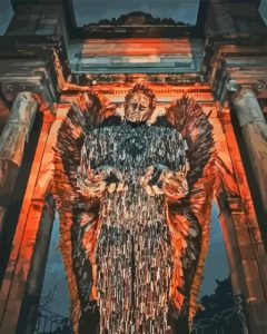 Knife Angel England Sculpture Diamond Painting