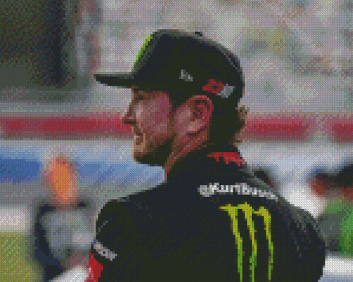 Kurt Busch Side Profile Diamond Painting