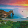 Landscape Of Sea Sunset Diamond Painting