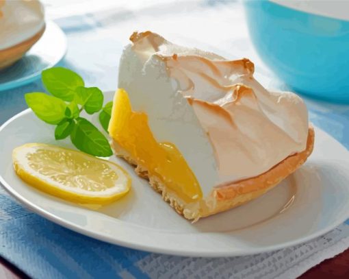 Lemon Meringue Piece Of Cake Diamond Painting